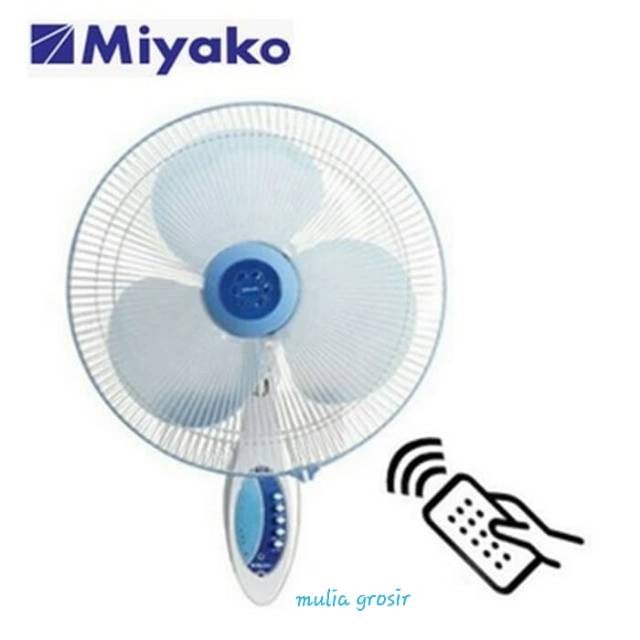 Wall Fan Miyako 16&quot; Remot KAW 1689RC / Kipas Angin Dinding Miyako Remot 16&quot;