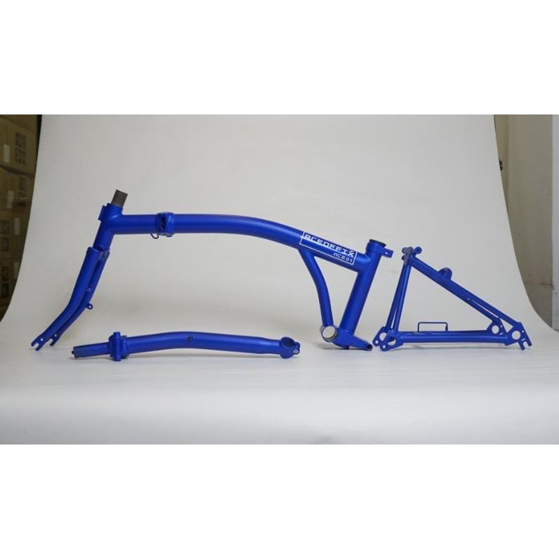 Aceoffix Frame Set 16inch Vbrake Cromoly plus Handlepost Blue