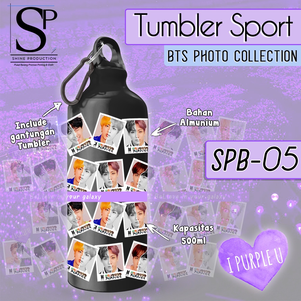 Botol BTS Motif Foto BTS