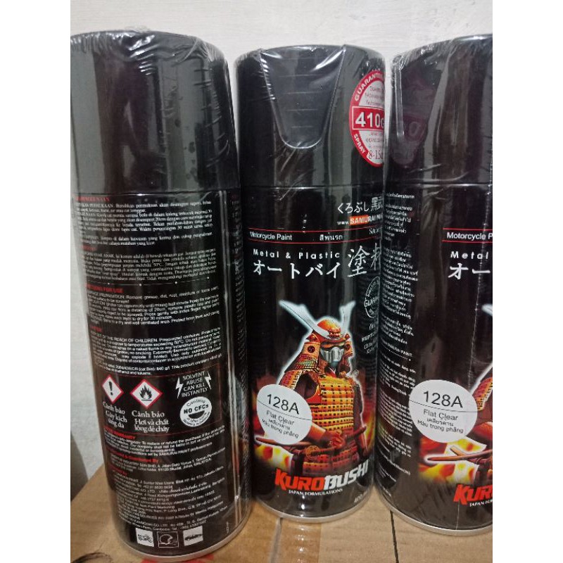 PILOK PYLOK CAT SEMPROT SAMURAI CLEAR DOFF / FLAT CLEAR (128A) SAMURAI PAINT KUROBUSHI