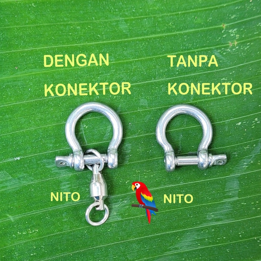 Ay00 Ring Omega Kaki Burung Kakatua Afgrey Nuri Bayan Parrot Paruh Bengkok Rantai 12,5 mm