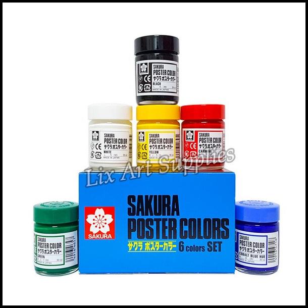 

Sakura Poster Color Set 6X30Ml / Cat Poster Sakura Isi 30Ml X 6 Warna