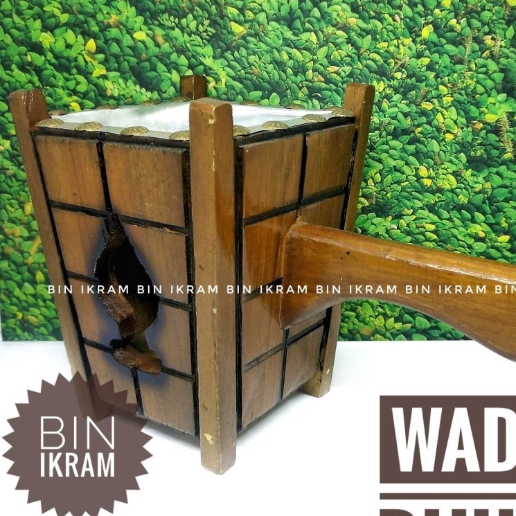 Wadah Buhur Terompah Tempat Bakar Bukhur Dupa Menyan Bahan Kayu Jati