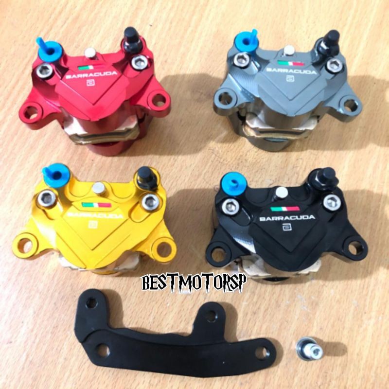 Kaliper Belakang 2 Piston Yamaha Nmax 155 Old Barracuda CNC Plus Breket pnp