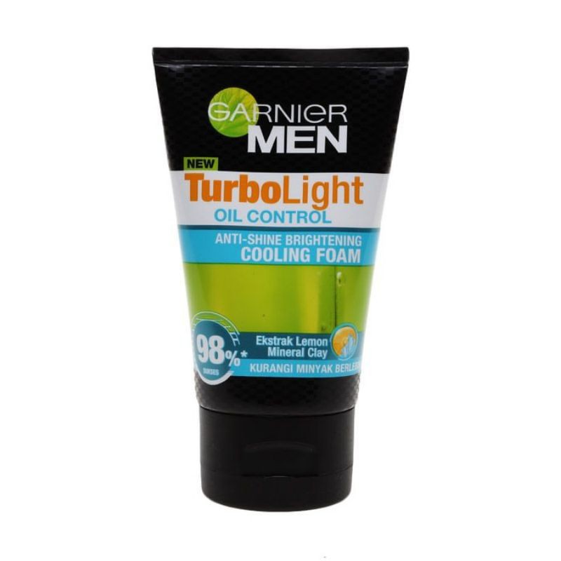 Garnier Men Turbo Light Oil Control Anti Shine Brightening Cooling Foam 50ML