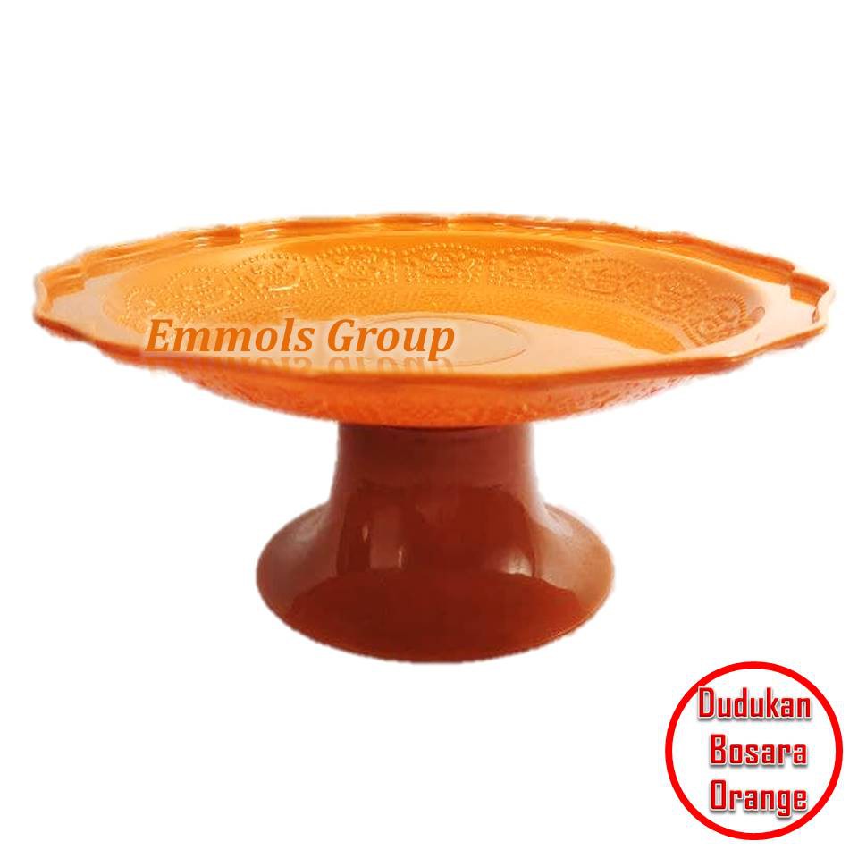 Dudukan Bosara atau Kaki Bosara Warna Oranye atau Orange Terbuat Dari Bahan Plastik