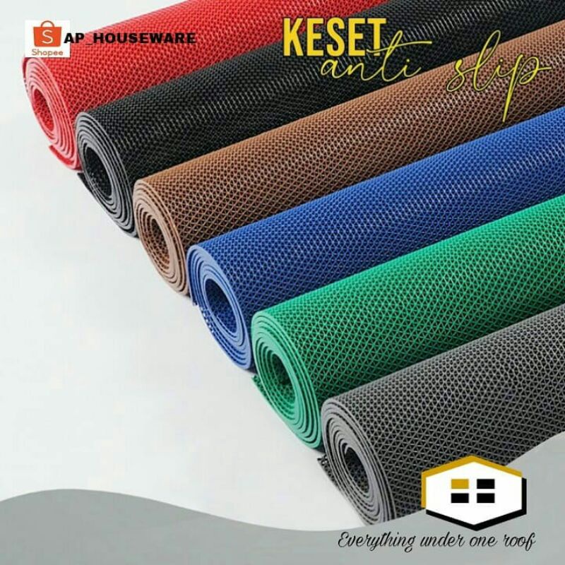 KESET KAMAR MANDI ANTI SELIP METERAN || KESET JARING || STYPE MAT