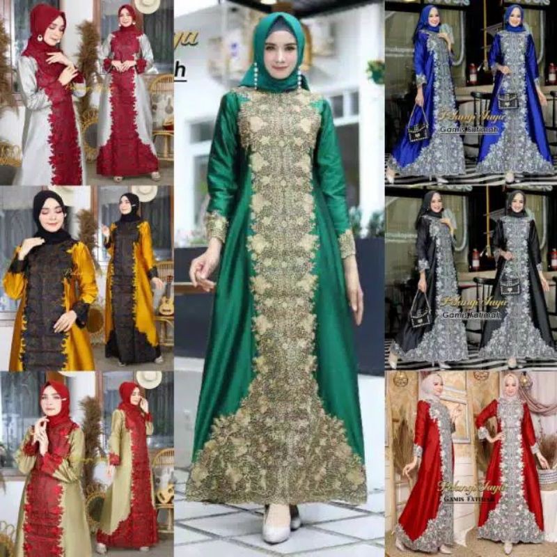 [COD]GAMIS FATIMAH/GAMIS ORIGINAL/GAMIS TAFETTA/BY PELANGI JAYA