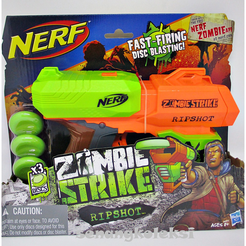 MAINAN PISTOL NERF Zombie Strike Ripshot Blaster