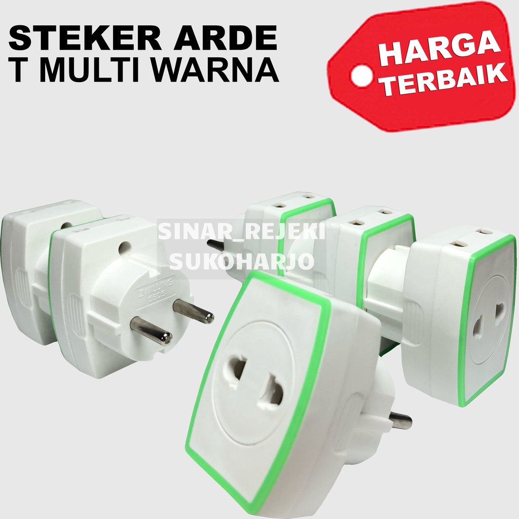 Steker T multi Steker Arde Murah / Yunior SNI Colokan Listrik multi fungsi Steker T Stop Kontak