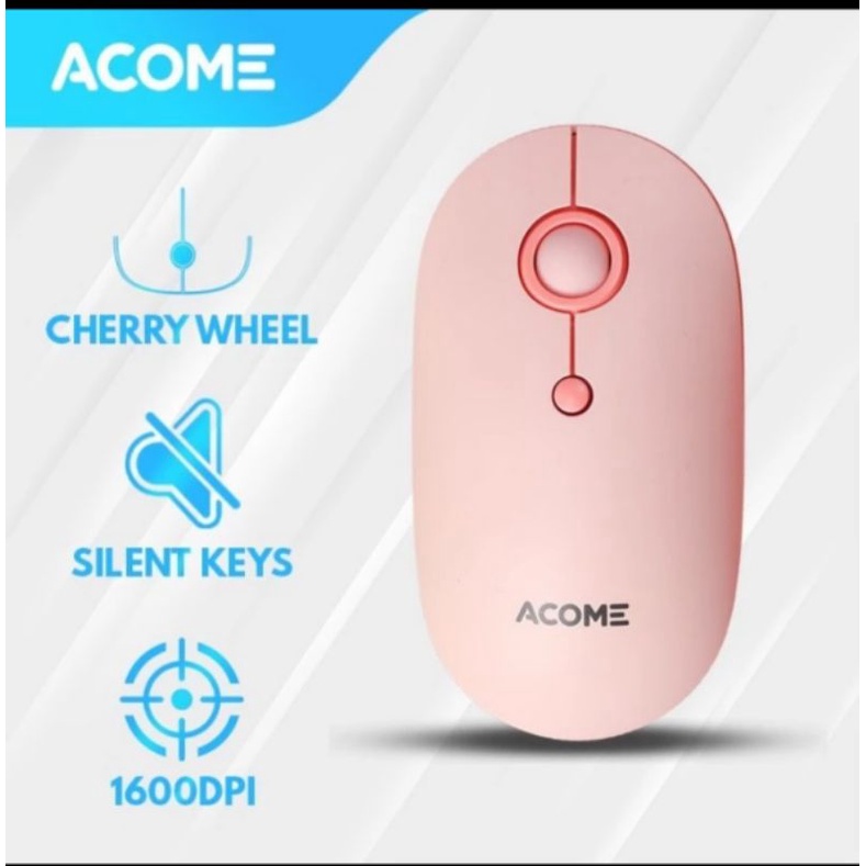 Acome AM300 USB Wireless Silent Mouse Cherry Wheel