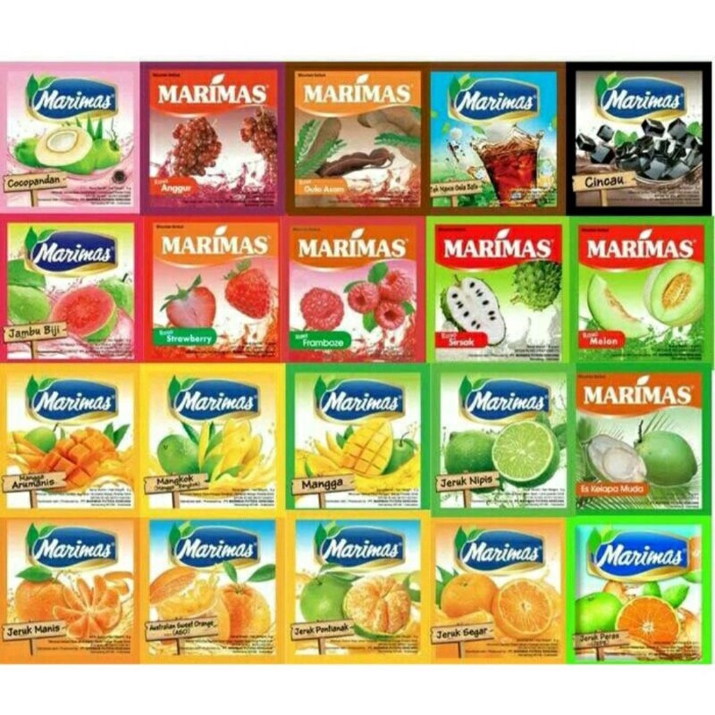 

1 Renceng isi 10 Sachet Marimas Minuman Serbuk Instant Rasa Buah