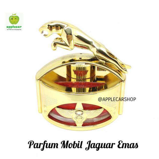 Parfum Hiasan Dashboard Mobil Jaguar Emas Merah