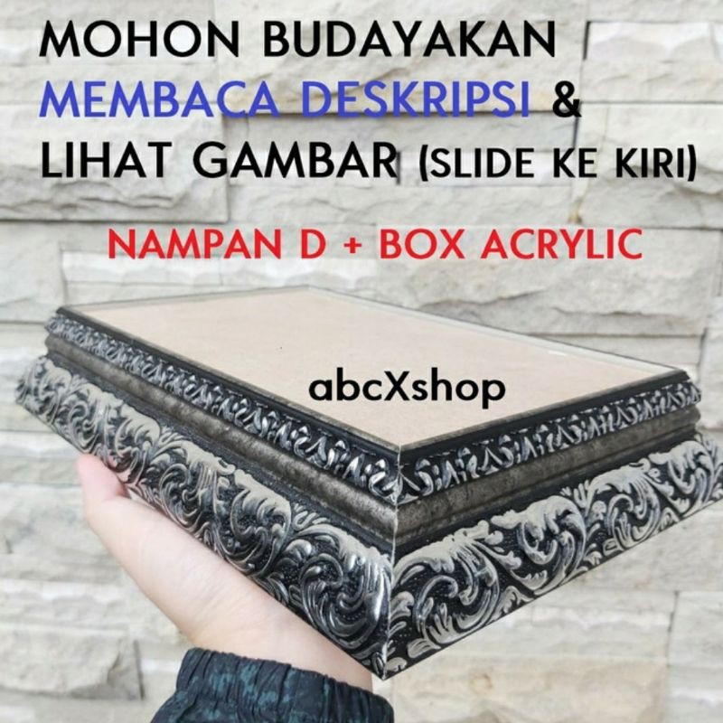 [PO - D Box ACRYLIC] NAMPAN BOX AKRILIK Kotak Baki Hantaran Seserahan Sangjit