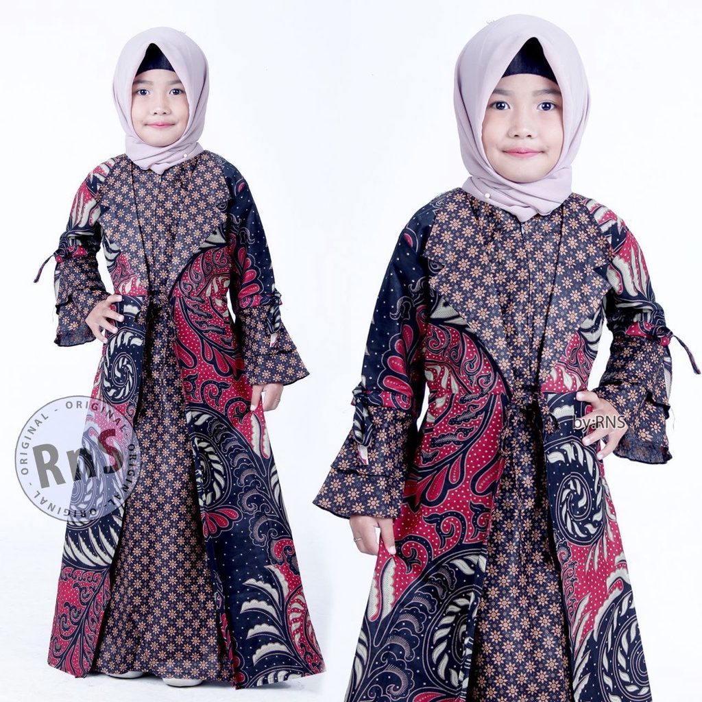 Saroja (767) Couple Batik Gamiss Jessy kerah Jas Motif Puser Maron