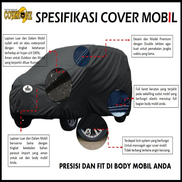 Cover Sarung Mobil Terios, Rush, Xpander, Ertiga, XL7, HRV, BRV, CRV, Kijang, Panther