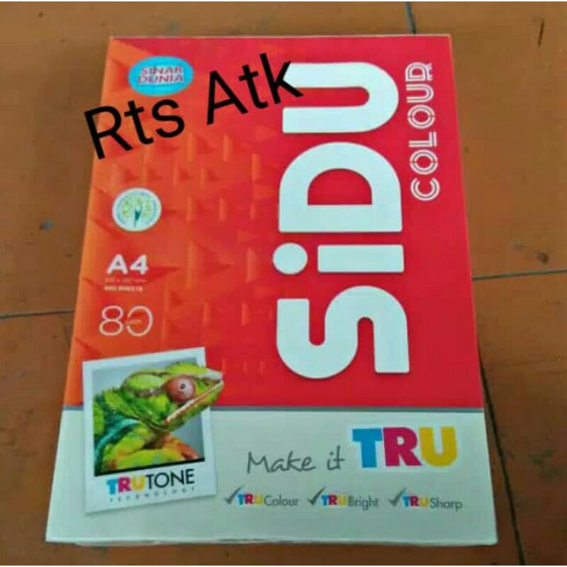 

Kertas warns Sidu A4 it 100 ivory A4 80gsm