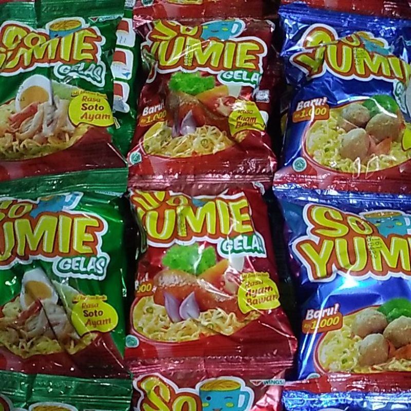 BARU # SO YUMIE Gelas 1 Renceng x 10 bks