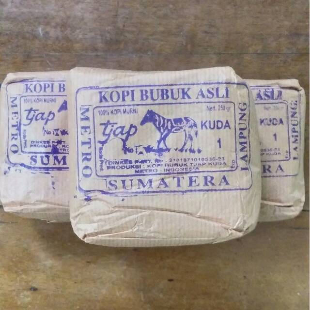 

Kopi bubuk cap kuda sumatera