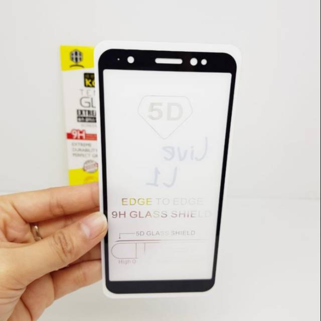 KOREAN Tempered Glass Zenfone Live L1 5.5 inchi FULL SCREEN Guard TG 5D Asus ZA550KL FULL GLUE