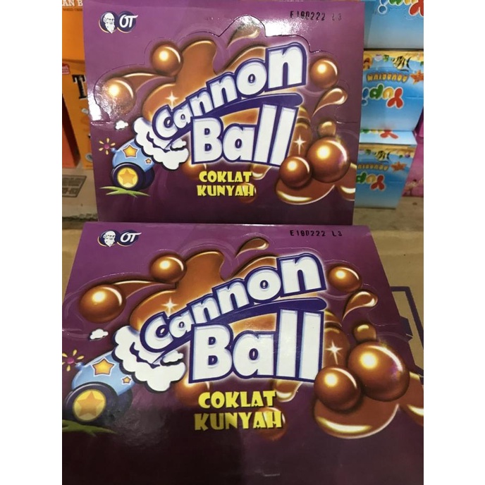 

PROMO Cannon Ball coklat kunyah. 1 box isi 24 sachet MURAH