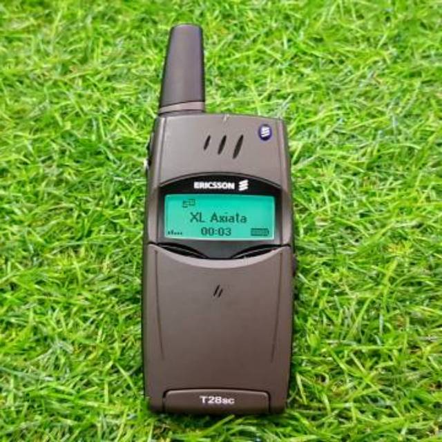 HP Jadul Ericsson T28 T28s Flip Antena Siap Pakai Not T39 O
