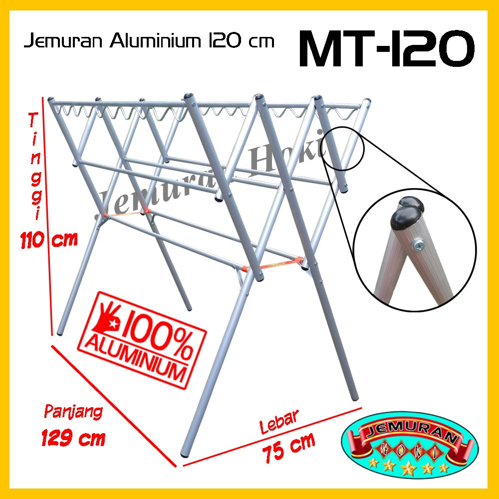 Jemuran Baju Aluminium Hanger 120 Cm0 Shopee Indonesia