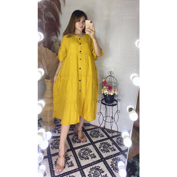 DRESS RAYON PREMIUM IMPORT / BAJU DRESS WANITA / DRESS BUSUI