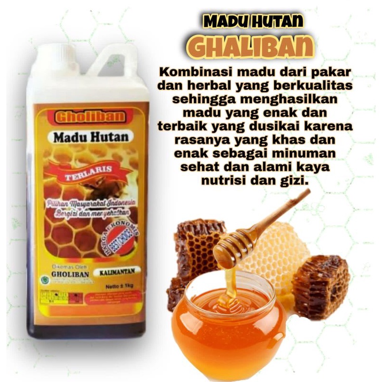 

Madu Hutan Gholiban 1Kg Original EMBOSS Murah