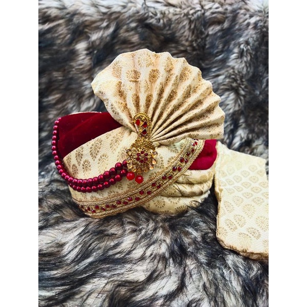 Topi penganten ala india cowok dewasa  topi cowok / topi india / turban cowok /  topi pengantin india jodha peci