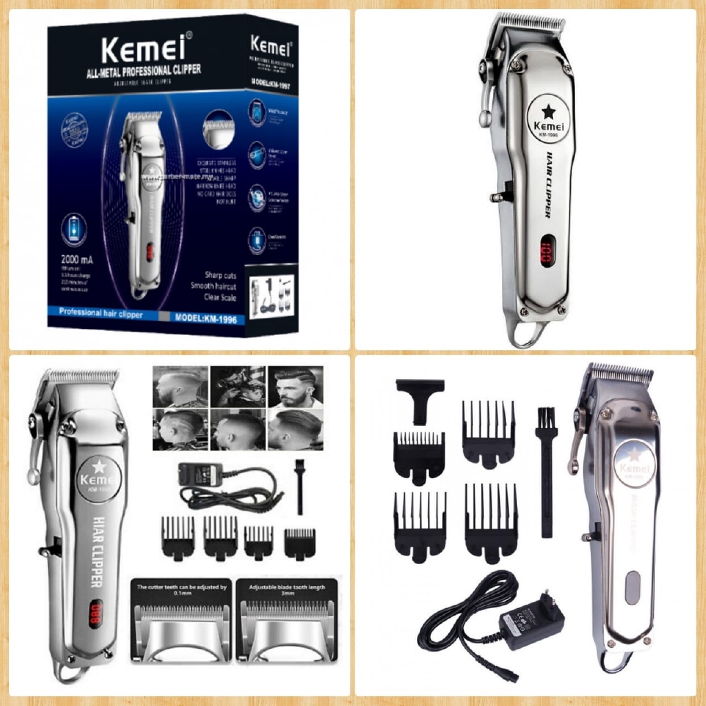 KEMEI 1996 HAIR CLIPPER ORIGINAL MESIN CUKUR RAMBUT TANPA KABEL