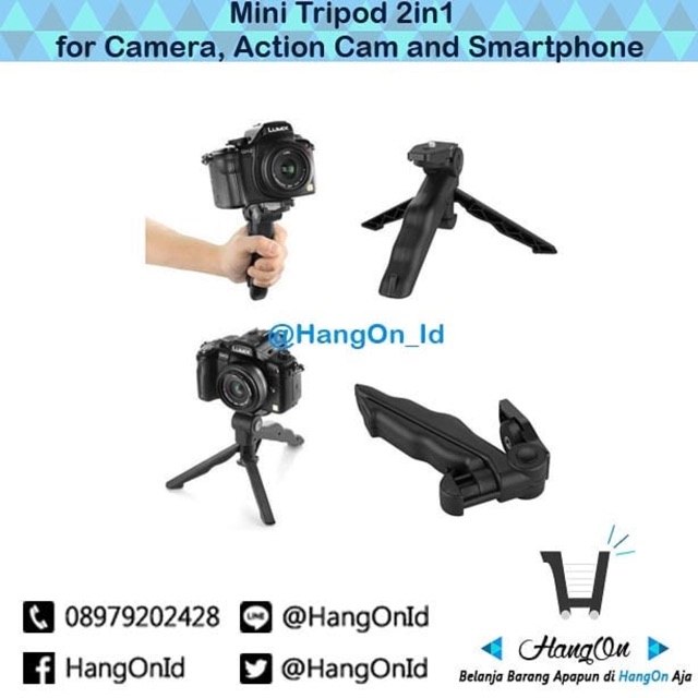 Foldable Tripod Mini 2in1