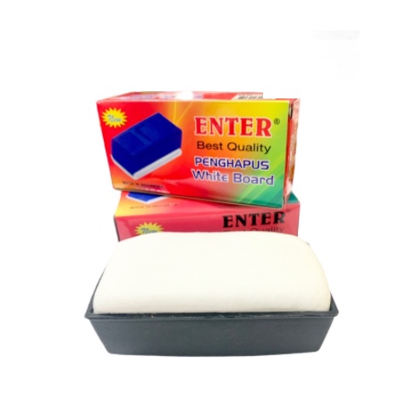 

3 PCS PEnghapus Whiteboard Putih Kecil Enter 802 / Penghapus Papan Tulis / Board Eraser