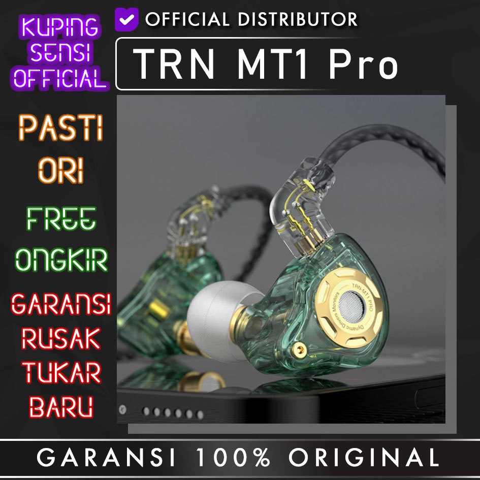 TRN MT1 Pro Earphone Synamic Driver with Noise Reduction Sport Gaming Earphone Headset Gaming Bass alt CCA CRA KZ EDX Pro JCALLY MN KZ ZSN PRO X KZ ZEX Pro TRN MT1 Dyuamic-1