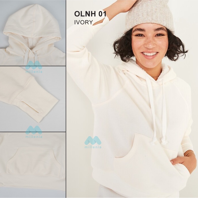 Hoodie Wanita Big Size -Women Pullover Fur Hooded [OLNH 01]-7