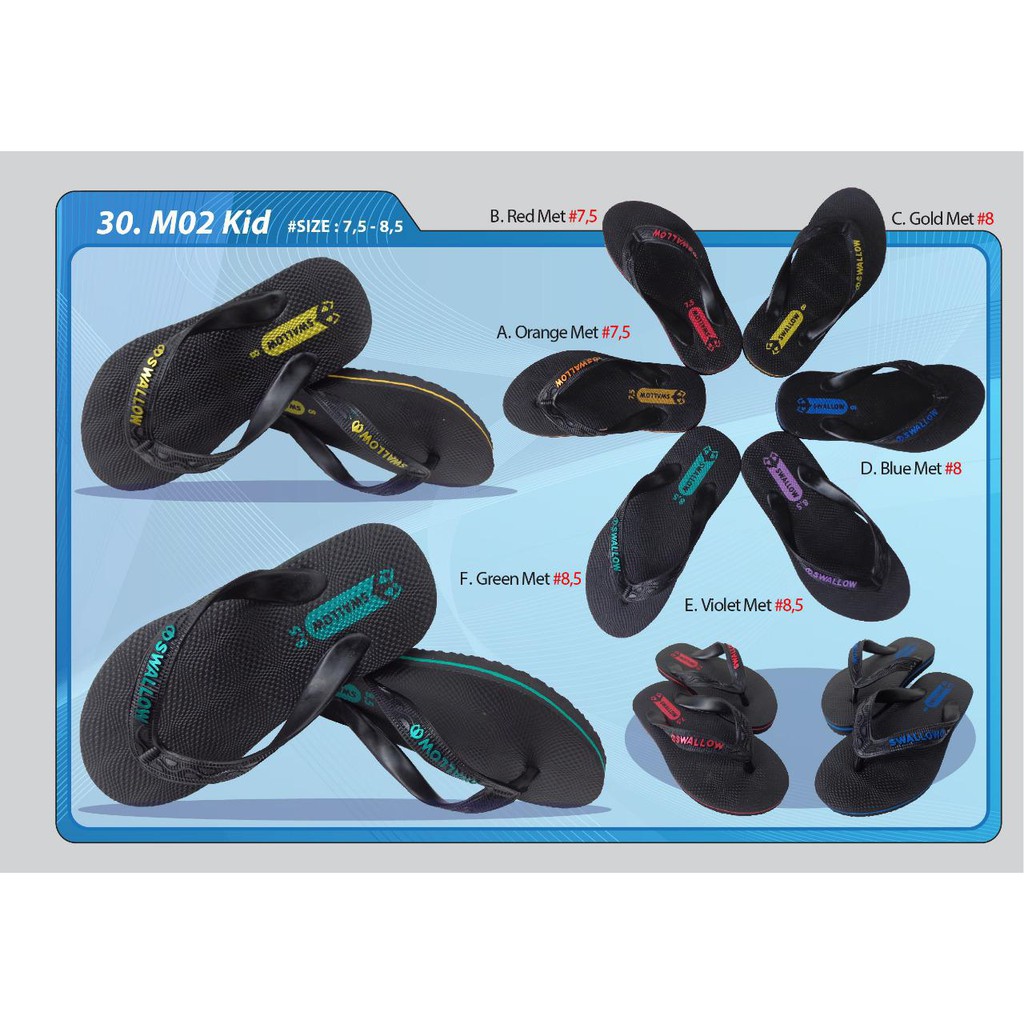 Sandal Jepit Anak Swallow M02 TG (Bisa Eceran)