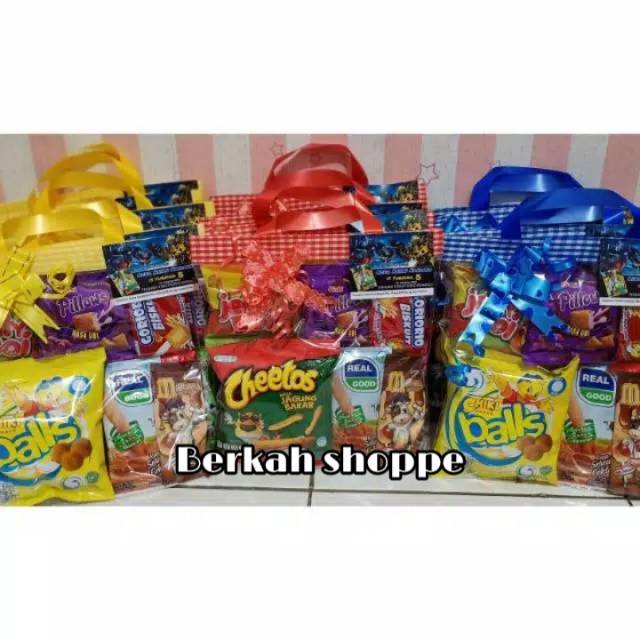 

Parcel godiebag kemasan tas murah souvenir ulang tahun hampers