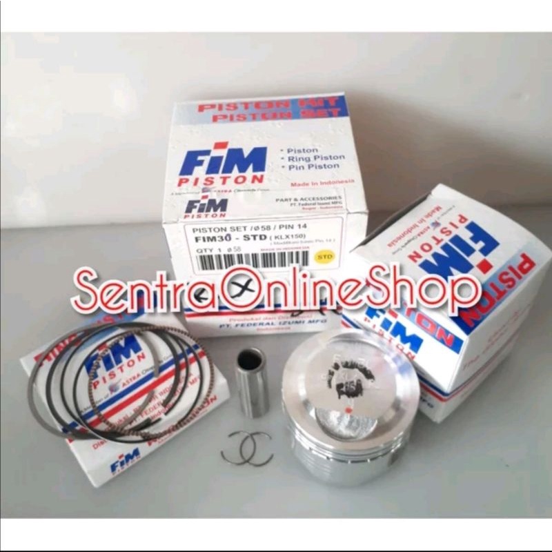 Piston seher kit klx 150 oversize 0 standar fim