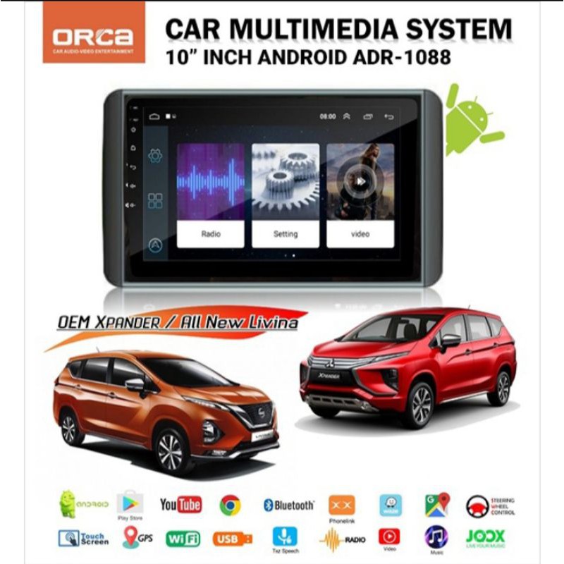 HU ANDROID -10INC KHUSUS XPANDER/ALL NEW LIVINA ORCA