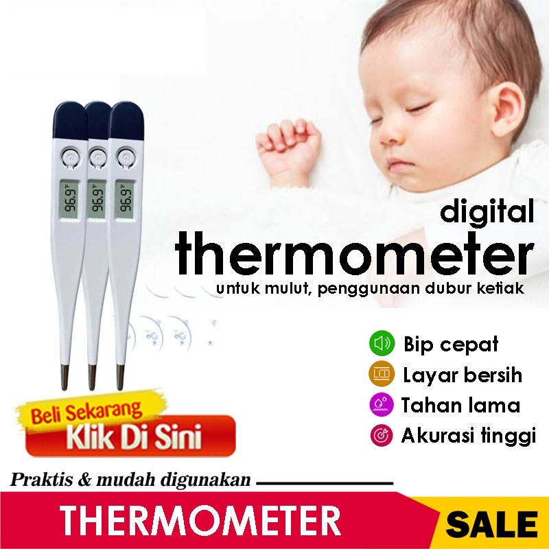 HOPE STORE - Bisa COD - Termometer Digital /Thermometer -  Akurat Pengukur Suhu Tubuh Orang Dewasa Anak dan Bayi