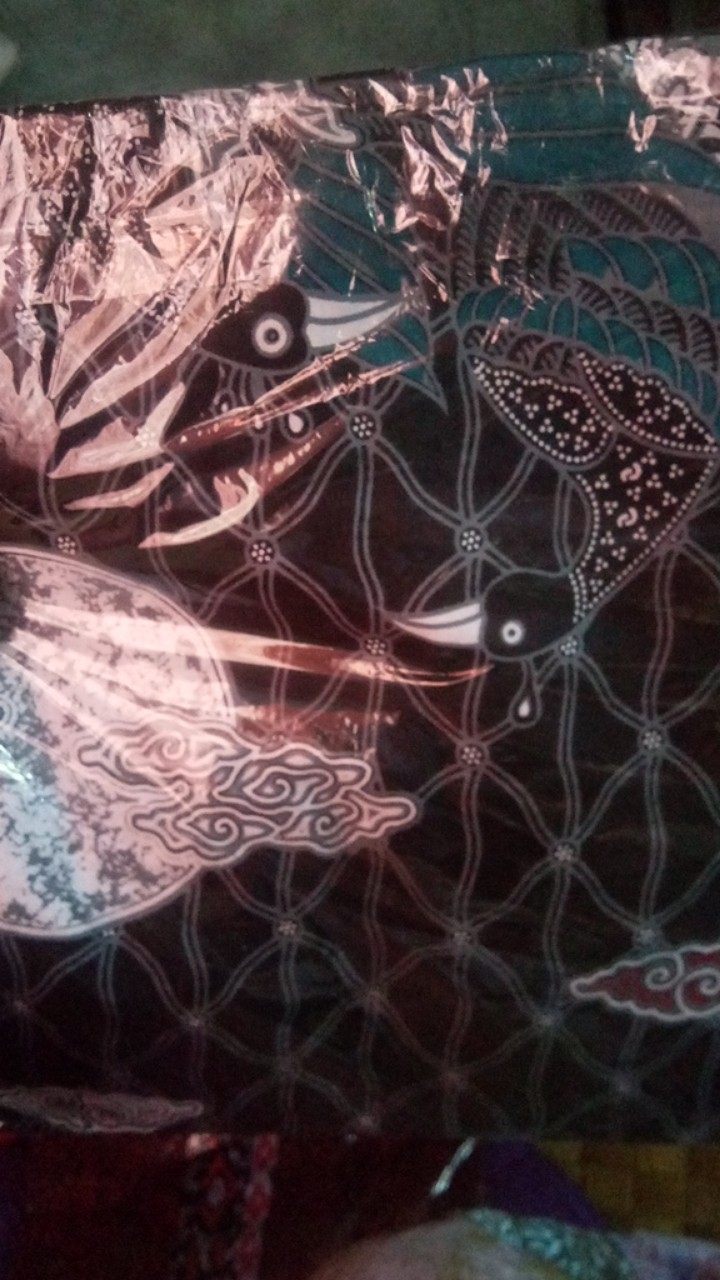 Batik Couple Keluarga Sania Ruffle Ori Ndoro Jowi Dnt Motif Matahari Terbit Abu