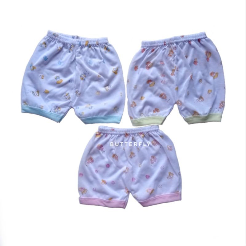 6pcs Celana Pendek Bayi Motif Tabur