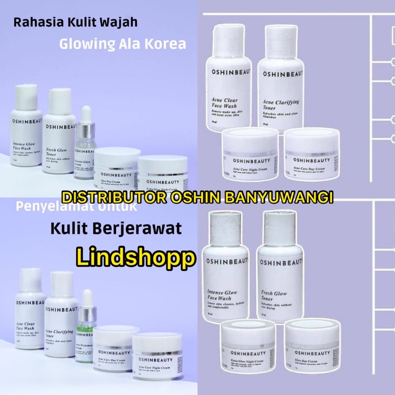 OSHIN BEAUTY SKINCARE BPOM/cream pemutih wajah glowing acne flek kinclong komedo aman ampuh termurah