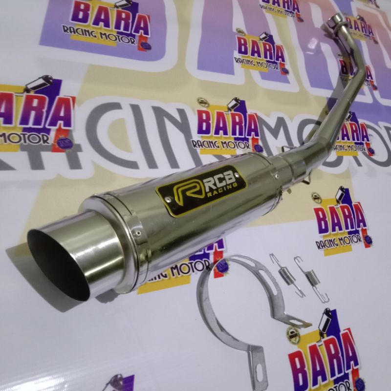 KNALPOT RACING RCB  jupiter z,burhan,robot,VEGA R,lama,zr,new,supra 100,fit x,shogun,smash,win