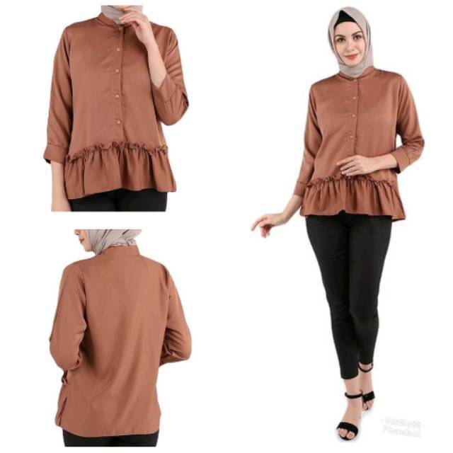 Tunik Polos Rempel Bawah XL by Samawa