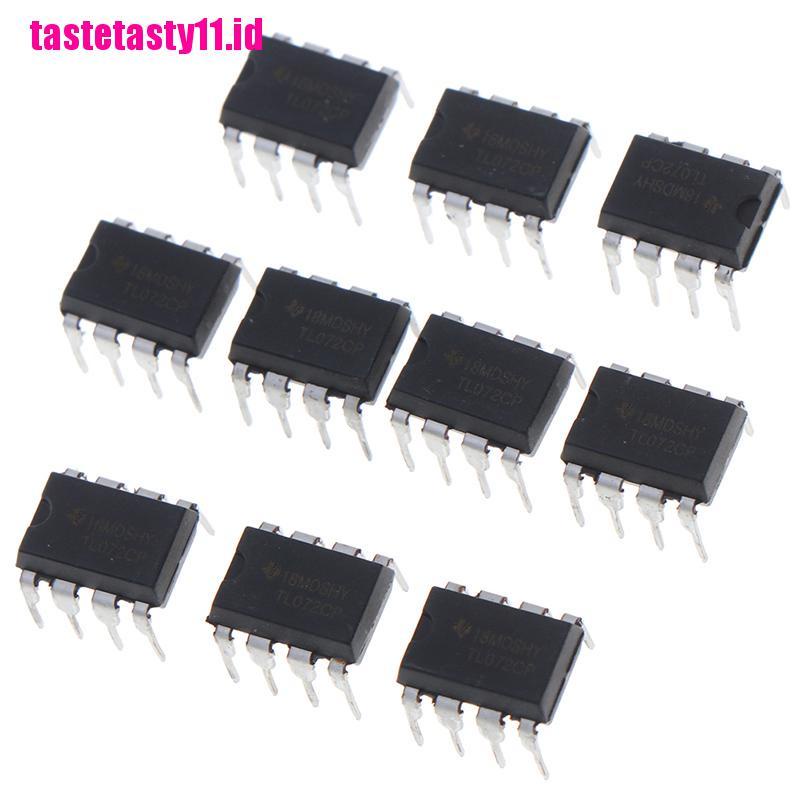 10pcs TL072CP IC Inline DIP-8 Operasi Ganda