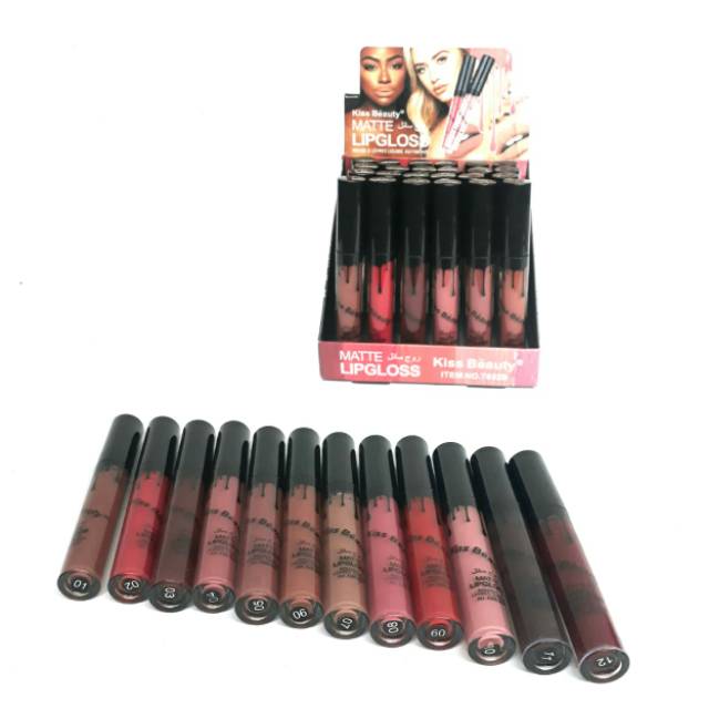 LIP GLOSS KISSBEAUTY MATTE 7652B harga 12pcs