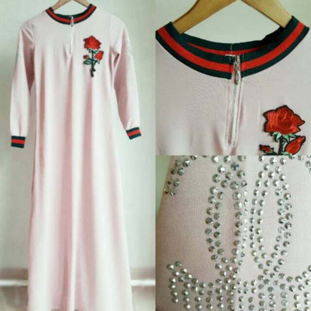 Premium maxi dress baju  gamis premium Shopee  Indonesia