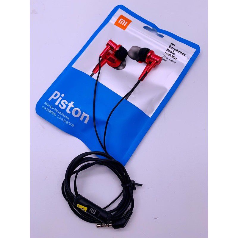 Handsfree Original Xiaomi Piston BASIC + Mic stereo BASS musik bisa buat TELP by xiaomi