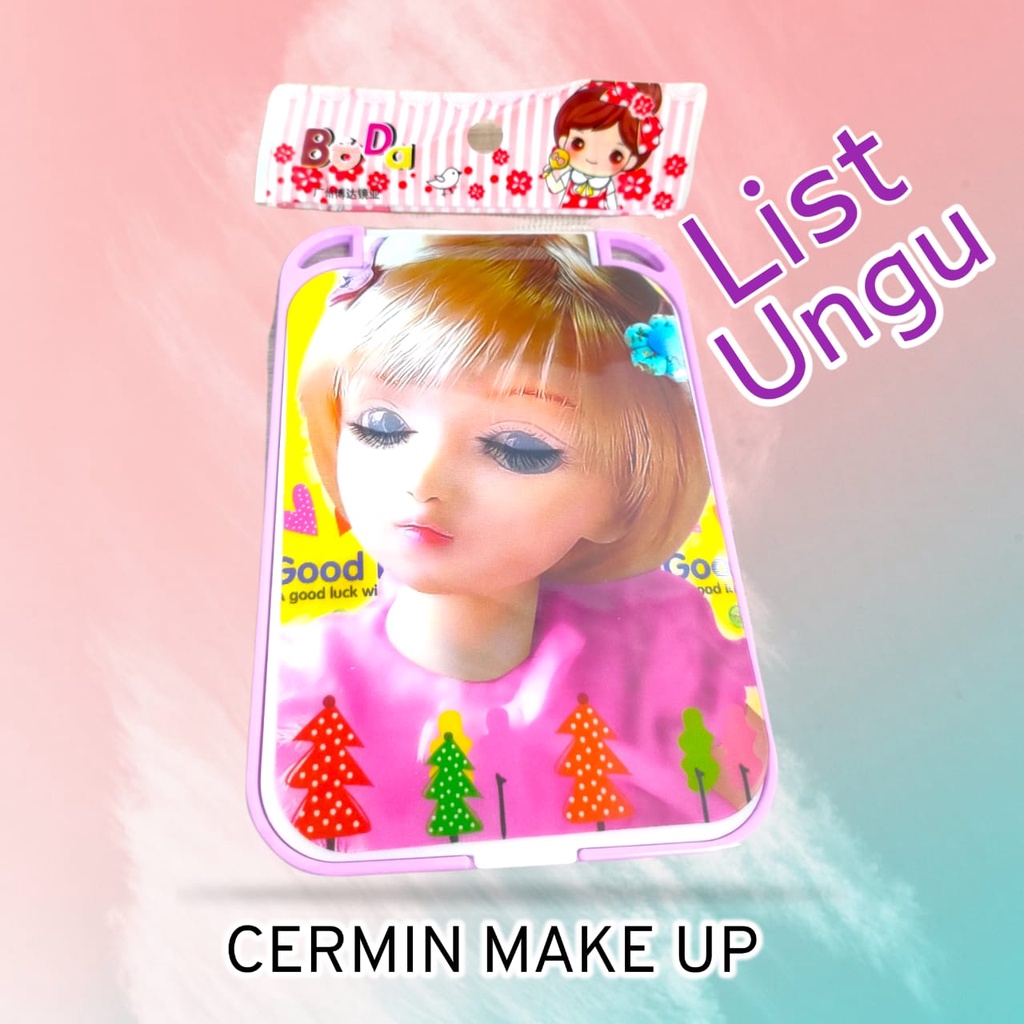 Cermin Lipat  Make up Kaca Rias Mini Karakter Lucu Import Premium